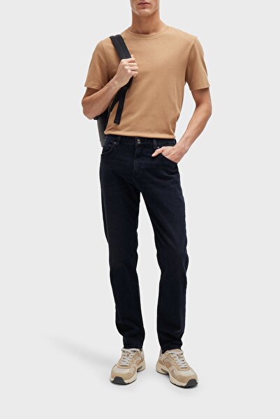 BOSS Pamuklu Regular Fit Dar Paça Jeans Erkek KOT PANTOLON 50522489 405