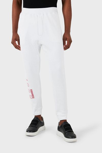 DSquared2 Cotton Regular Fit Jogger Trousers Men's PANT S79KA0041 S25516 964