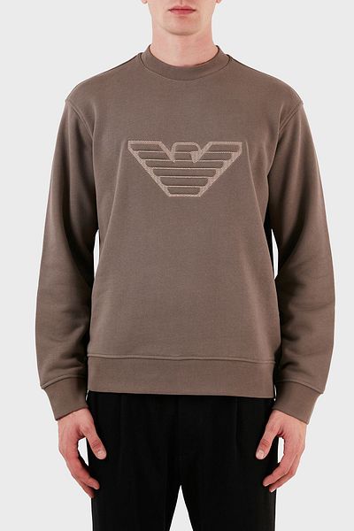 Emporio Armani Cotton Regular Fit Crew Neck Sweat Men's SWEAT 6R1MG5 1JWPZ 0497