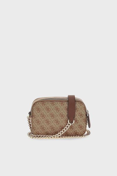 Guess Cross Chain Shoulder Strap Mini Bag with Noelle Logo HWBG7879140LGW BAG HWBG7879140 LG