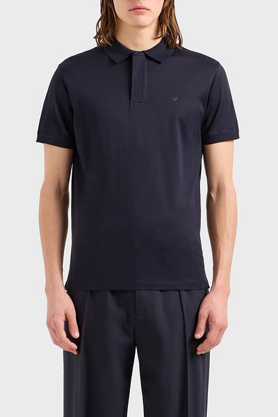 Emporio Armani Βαμβακερό μπλουζάκι με κανονική εφαρμογή πόλο γιακά ανδρικό EM000080 AF10094 UB118