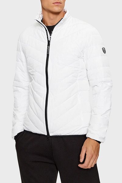EA7 Men's Coat - Regular Fit, 100% Down, Padded - COAT 8NPB13 PNE1Z 1100