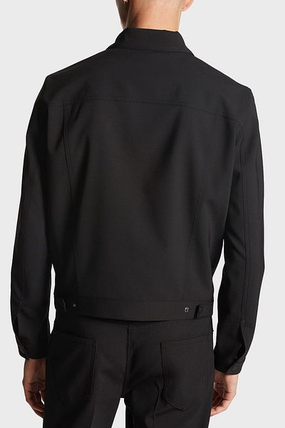 DSquared2 Men's Slim Fit Logo Stretch Woolen Bomber Jeans Jacket - S74Am1482 S40320 900