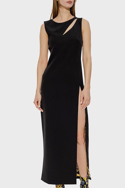 VERSACE JEANS COUTURE فستان متوسط الطول بفتحة بدون ظهر وقصة عادية 74HAO937 N0103 8
