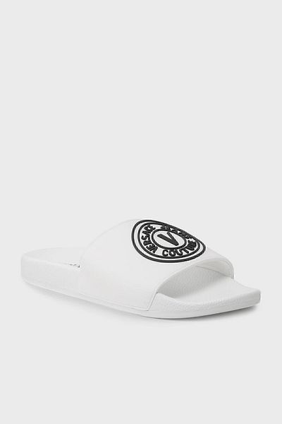 VERSACE JEANS COUTURE Versace Logo Flat Slippers Ανδρικές παντόφλες 73ya3sq3 Zs192 003