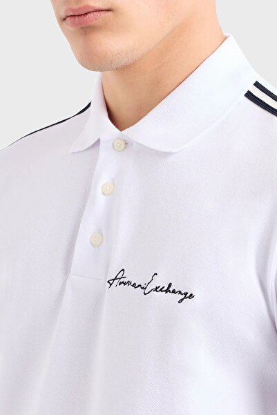 Armani Exchange Бавовняна футболка з регулярним кроєм та поло-комірцем для чоловіків ФУТБОЛКА З ПОЛО-КОМІРЦЕМ 8NZFSG ZJ81Z 1100
