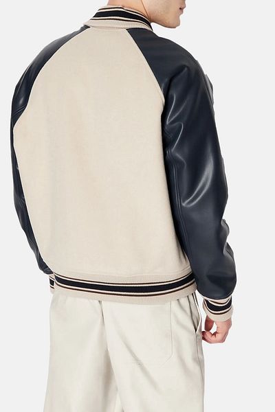 Armani Exchange Wool College Collar Regular Fit Bomber Jacket Men's JACKET 6RZB21 ZNIKZ 49AJ
