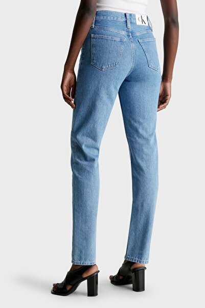 Calvin Klein Pamuklu Yüksek Bel Mom Fit Jeans J20J2221531AA KOT PANTOLON J20J222153 1AA