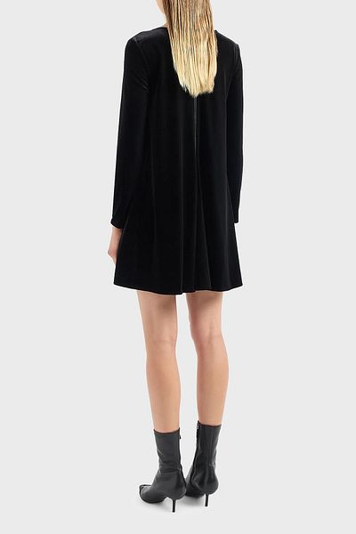 Emporio Armani Zippered Chenille Flared Dress DRESS 6R2A6B 2JVZZ 0999