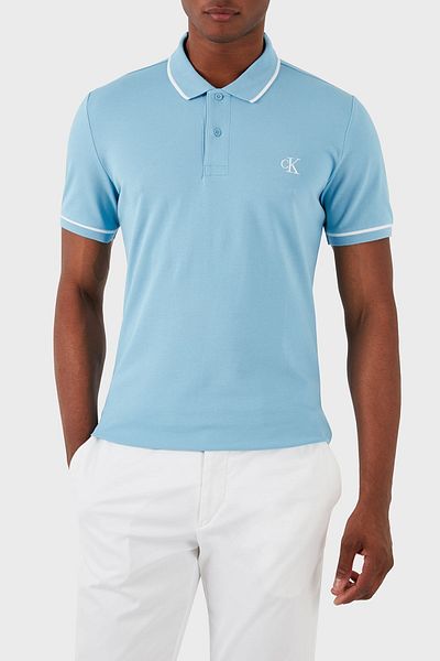 Calvin Klein Cotton Slim Fit Button Polo Collar T Shirt J30J315603CEZ Men's POLO COLLAR T SHIRT J30J31