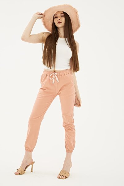 Fashion Friends Βαμβακερό παντελόνι Jogger με ελαστική μέση και πόδια 23y0009k1