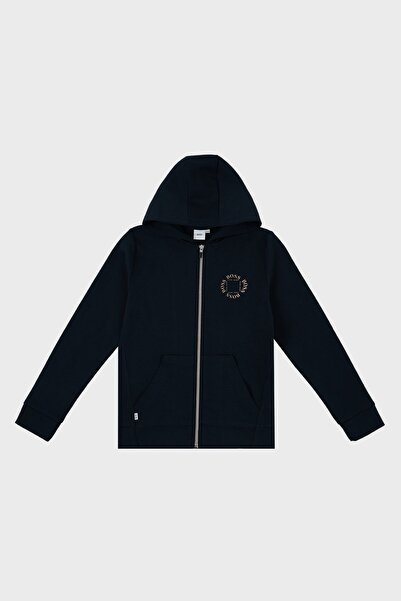 Hugo Boss Fermuarlı Kapüşonlu Çocuk Sweat 25L46 849 SWEAT 25L46/849 MARINE