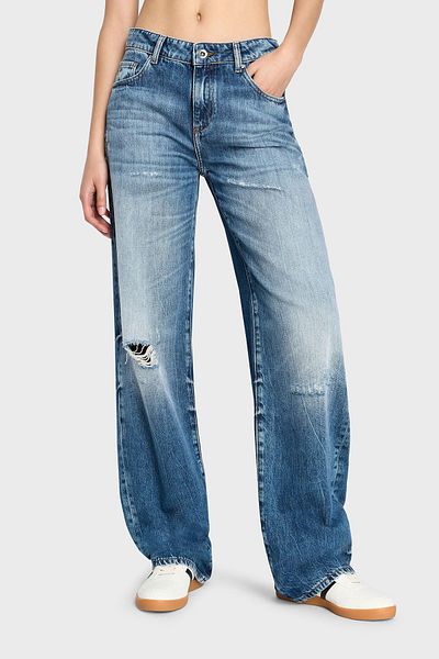 Armani Exchange J52 Relaxed Fit Wide Leg Jeans DENIM PANTS 3DYJ52 Y16GZ 05EK