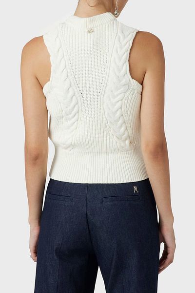 Guess سترة Ozuna بقصة ضيقة بدون أكمام - نصف ياقة مدورة، 3BGR 395618 نموذج Z