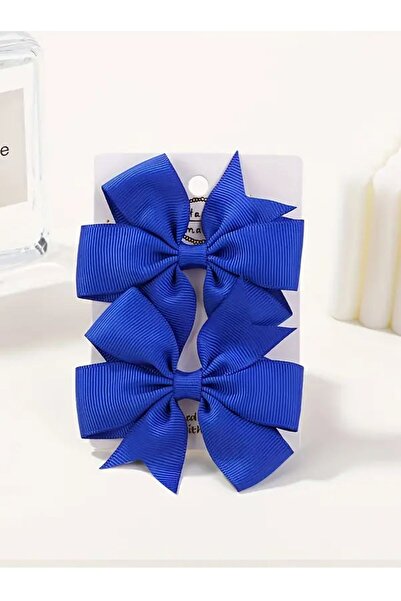 Atılgan Grp Saks Mavi Bebek Ve Çocuk Klipsli Kurdele Toka Seti - 2'li Set