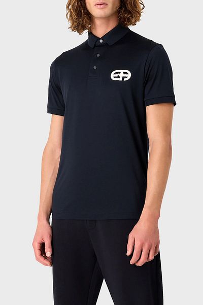 Emporio Armani Βαμβακερό μπλουζάκι με κανονική εφαρμογή πόλο γιακά Ανδρικό μπλουζάκι με γιακά POLO 8N1FB6 1JUVZ 0920