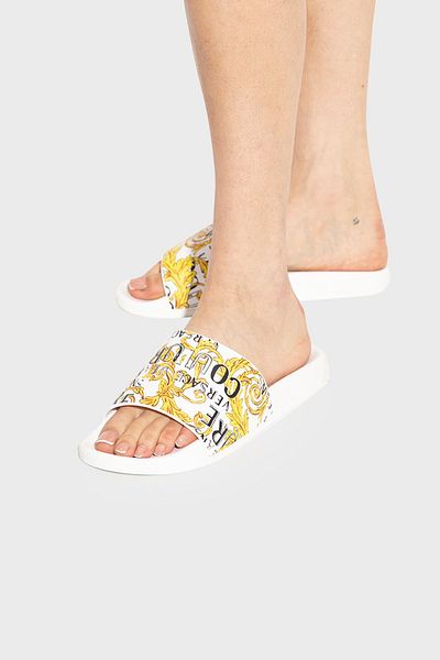 VERSACE JEANS COUTURE Logo Slippers 74VA3SQ3 ZS631 G03