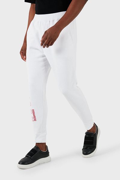 DSquared2 Cotton Regular Fit Jogger Trousers Men's PANT S79KA0041 S25516 964