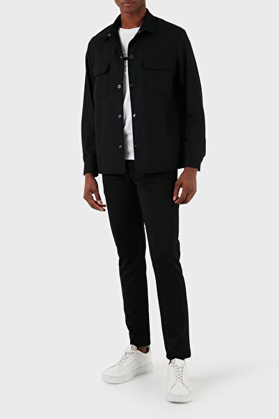 BOSS Streç Yünlü Relaxed Fit Ceket Erkek CEKET 50502549 001