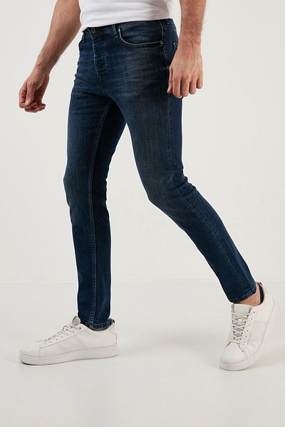Buratti Βαμβακερή κανονική μέση Slim Fit Skinny Jeans Ανδρικό τζιν παντελόνι 1119m06napoli