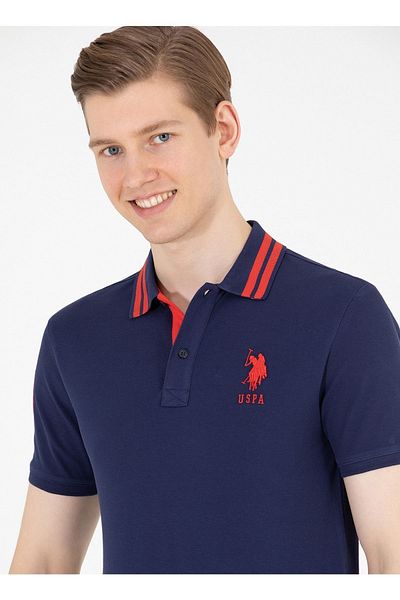 U.S. Polo Assn. Ανδρικό μπλουζάκι πόλο Navy Blue Gsd01ıy023