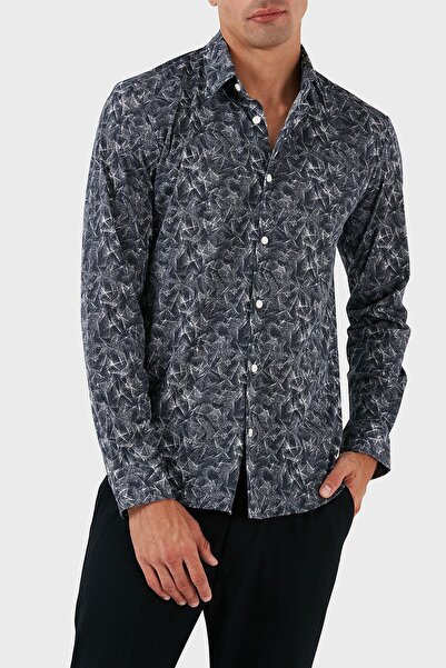 BOSS Desenli Pamuklu Slim Fit Gömlek Erkek GÖMLEK 50497152 477