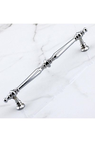 Badem10 Muse Chrome Metal Handle 160 mm - 16 cm Furniture Kitchen Drawer Cabinet Cabinet Handles Handle Handle Chrome