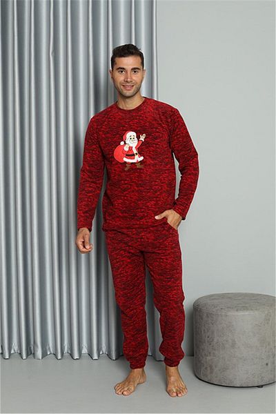 Akbeniz Welsoft Ανδρικό Σετ Πιτζάμες Fleece Lover Combination 50124 Η τιμή είναι για ένα σετ