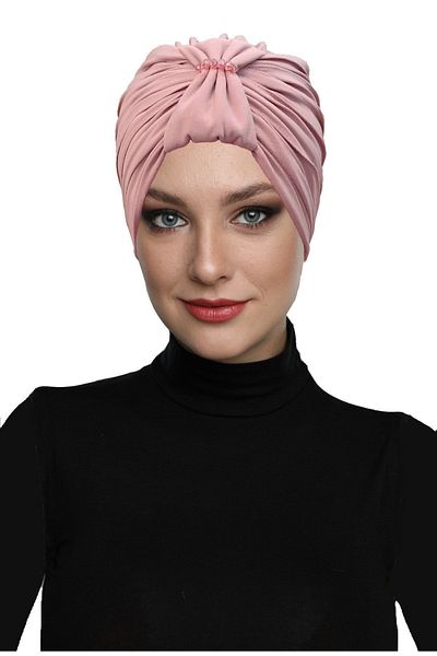 fidan bone Βραδινό καπό φόρεμα Hijab με κρυστάλλινη πέτρα με κεντημένη ραβδωτή επένδυση σε σκόνη