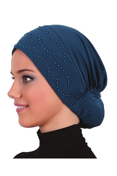 fidan bone Καπό Hijab τουρμπάνι με πόμολο βενζίνης