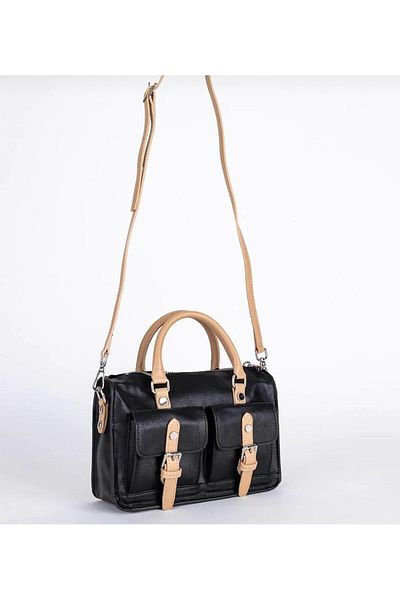 Jacquline Women's New Season Vegan Leather Adjustable Strap Crossbody Hand and Shoulder Bag