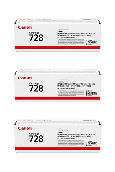 Canon Crg-728 I-sensys Mf-4450 Orjinal Toner 3'lü Avantaj Paket 3*2,100 Sayfa...