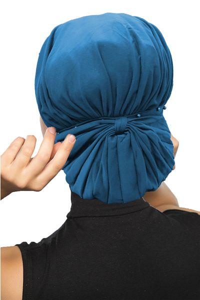 fidan bone Καπό Hijab τουρμπάνι με πόμολο βενζίνης