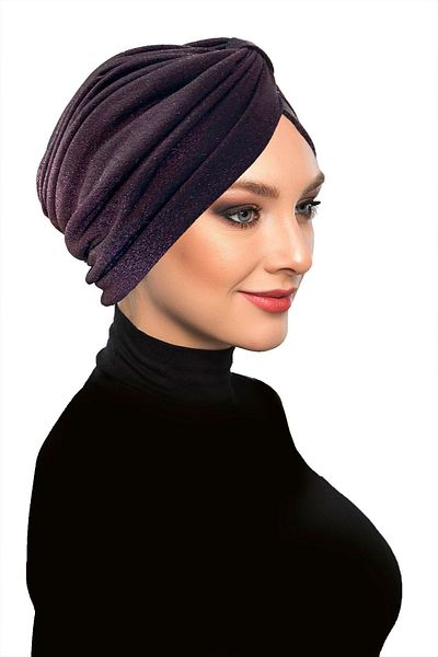 fidan bone Glitter Pique Cross Banded Lined Dusty Rose Ready Made Headscarf Hijab Bone Evening Dress