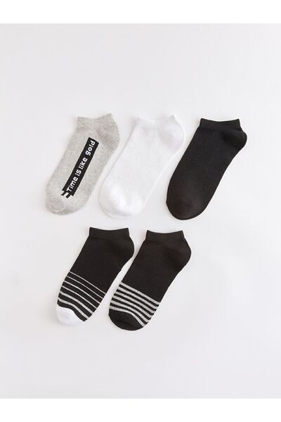 LC Waikiki Комплект от 5 раирани ботуши чорапи за момчета