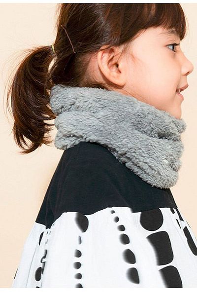 Bundera Stole Children's Plush Neck Collar Scarf Scarf Windproof Fleece Neck Collar Shawl
