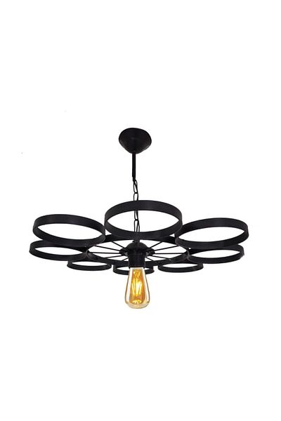 Bundera Papatya Pendant Lamp Chandelier Metal Retro Wrought Iron Hotel Restaurant Ceiling Lamp Entrance Hall Lighting