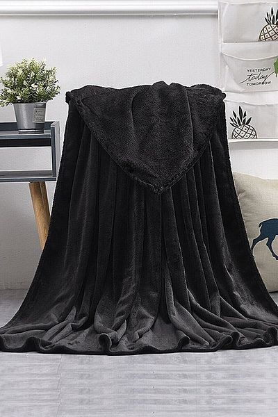 Bundera Blanket Black Double Wellsoft Plush Blanket Polar TV/Series Blanket 170x230