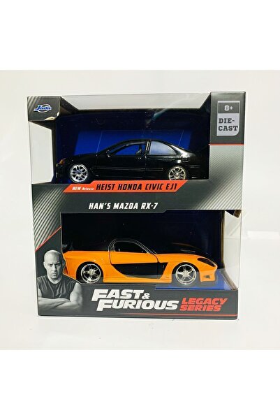 Jada Fast&Furious Legacy Series 1993 Honda Civic Coupe (F1) + Hans's Mazda RX-7 Twin Pack