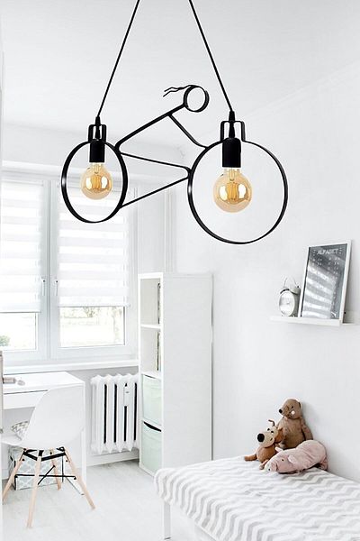 Bundera Racing Bicycle Chandelier Metal Pendant Lamp Wrought Iron Retro Rustic Office Cafe Bar Hotel Modern Ceiling Lamp