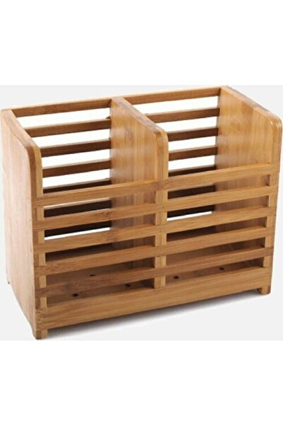 Bundeba Βάση για κουτάλια από μπαμπού Βάση για μαχαιροπίρουνα από μπαμπού Βάση για κουτάλια από μπαμπού για πάγκο κουζίνας Ξύλινη βάση για κουτάλια από μπαμπού