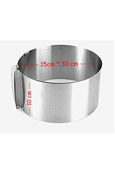 Pastafarms قالب كيك إسفنجي قابل للتعديل مقاس 10 سم من الفولاذ المقاوم للصدأ، ...