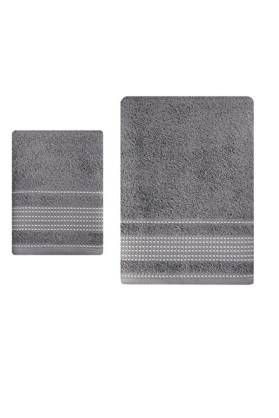 Karna Home Ladin Set of 2 100% Cotton Bath Towels