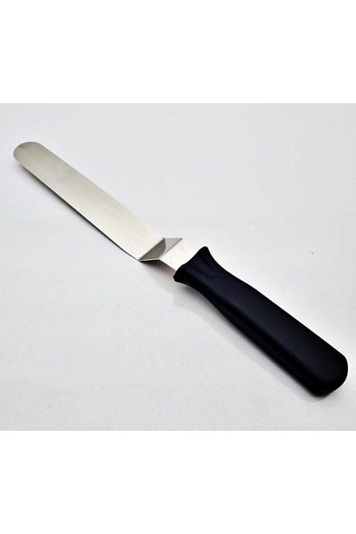 PASTA VİTRİN Oblique Plastering Palette - Spatula Stainless Steel - 15 Cm
