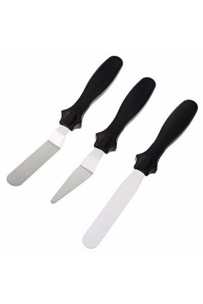 KanyonGrup Metal 3 Piece Cake Spreading Knife - Spatula Set