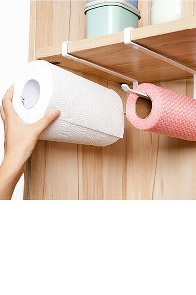 Bundeba Paper Towel Holder Towel Rack Kitchen Counter Cabinet Under Shelf Paper Towel Rack Holder Decorative
