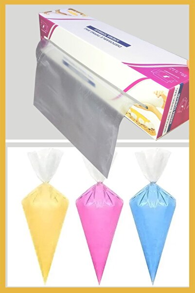 ENJOYPEPERON كيس ضغط كريمة استعمال مرة واحدة، بلاستيك حجم كبير، علبة 72 قطعة!