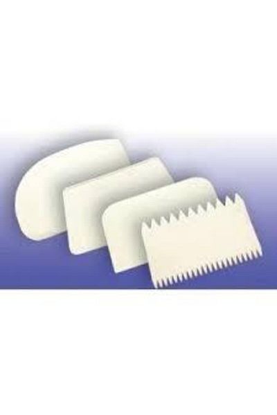 arsiva Plastic Dough Scraper Set 4 Pieces Scraper