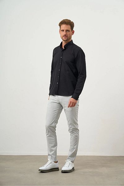 Morven Πουκάμισο με γιακά με κουμπιά Easy-Iron Oxford Cotton Slim Fit