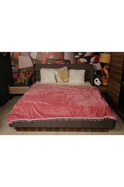 MİLAYS LİFE HOME COLLECTİON MILAY'S LIFE HOME - SOFT TASSELED WELSOFT Blanket Bedspread